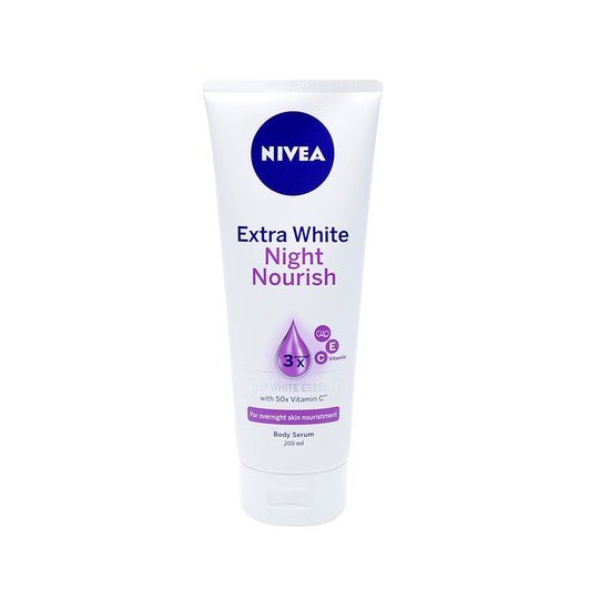 Combo Serum Dưỡng Thể Trắng Da Nivea : Ban Ngày 180ml &amp; Ban Đêm 200ml