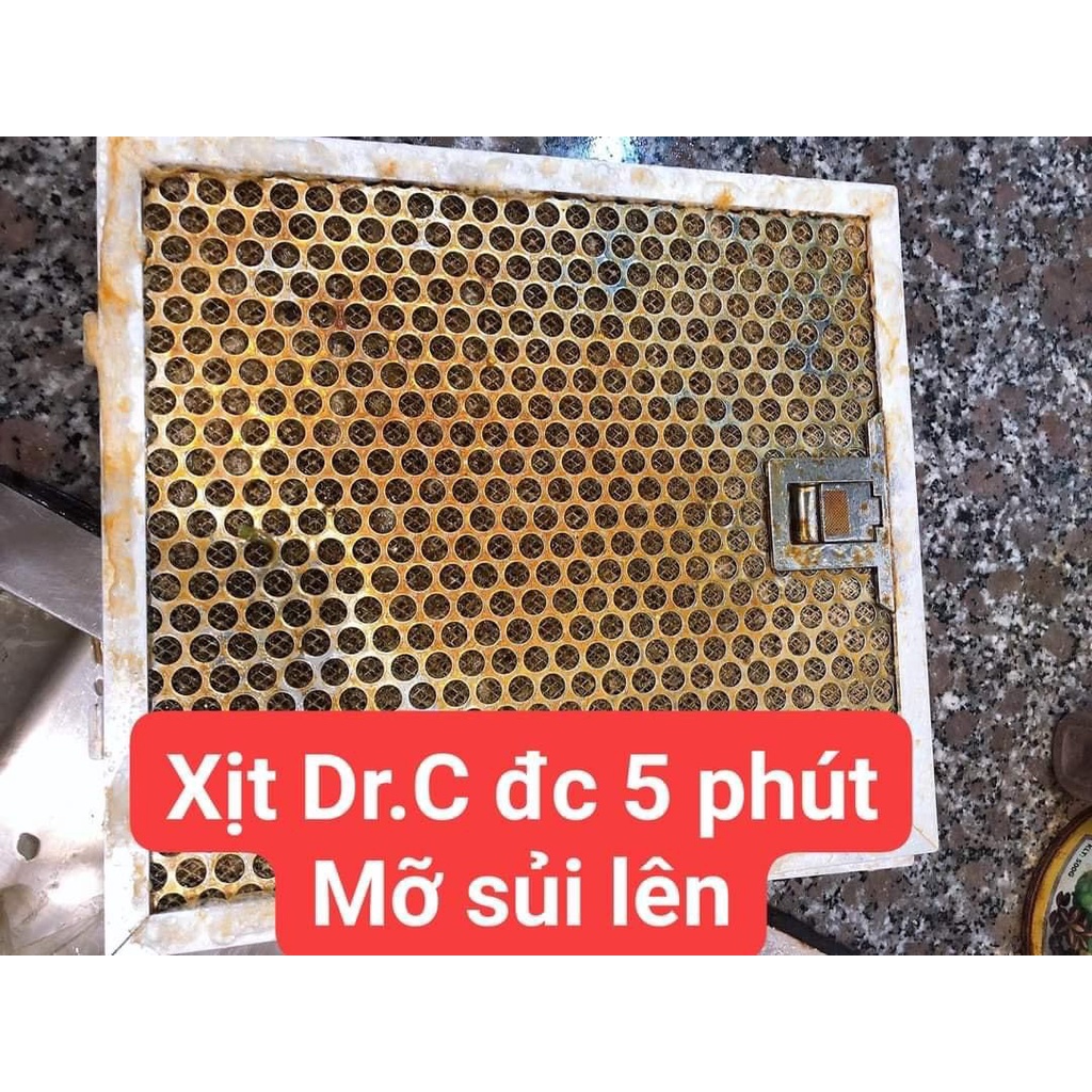 Siêu Tẩy Dầu Mỡ Dr.C Đánh Bật Mọi Loại Dầu Mỡ, Vệ Sinh Bếp Sạch Sẽ 500ml - STDM01