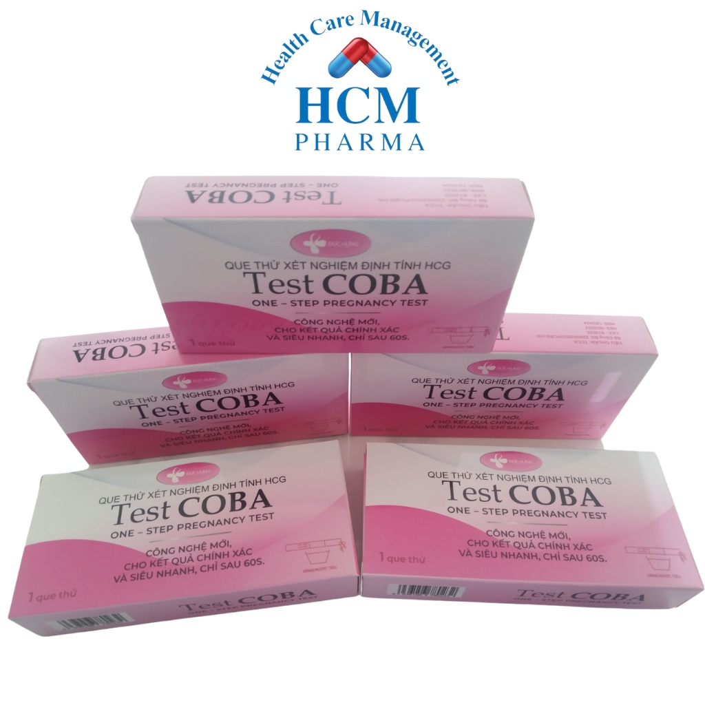 Que thử thai 2 vạch TEST COBA công nghệ mới, cho kết quả chính xác siêu nhanh, chỉ sau 60s HCM PHARMA DHG17