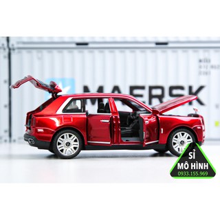 Mô hình xe Rolls Royce Cullinan SUV mở hết cửa 1:32 Đỏ