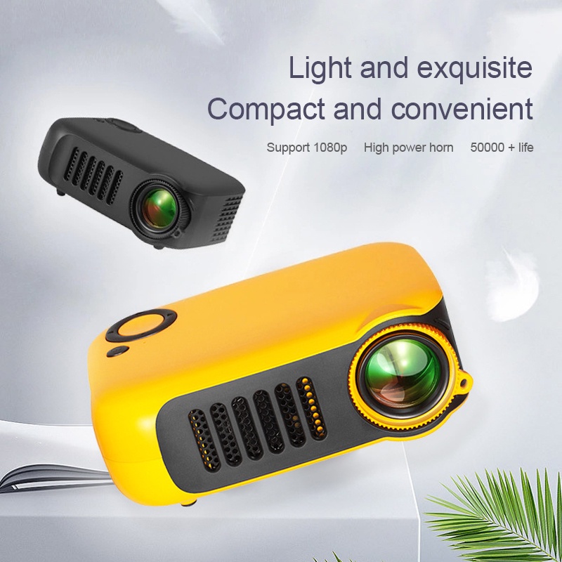 Máy chiếu điện thoại di động mini A2000 Máy chiếu siêu nhỏ thông minh HD 1080P Trẻ em tại nhà