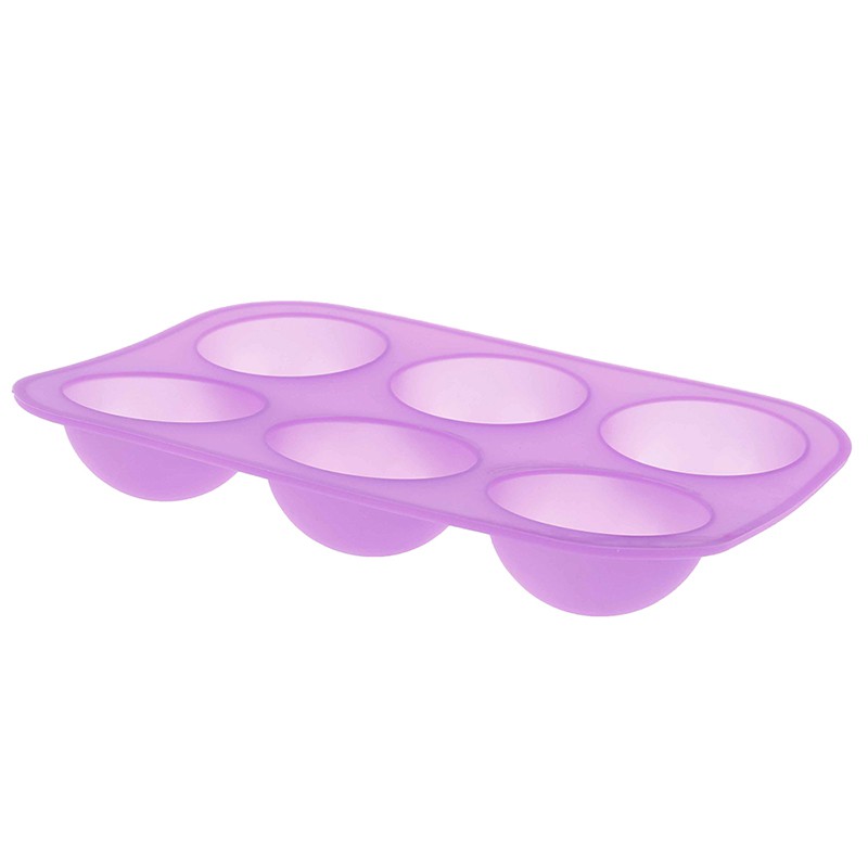 Khuôn Silicon Làm Bánh / Sô Cô La 6 Lỗ Tiện Dụng