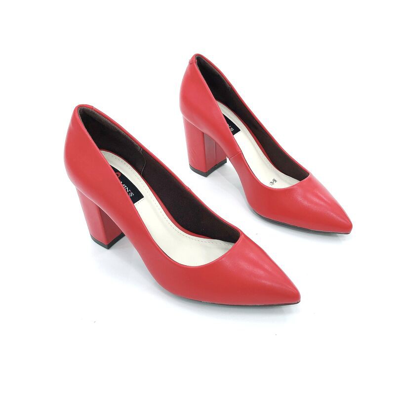 Min's Shoes - Giày Gót Vuông Da Thật V199