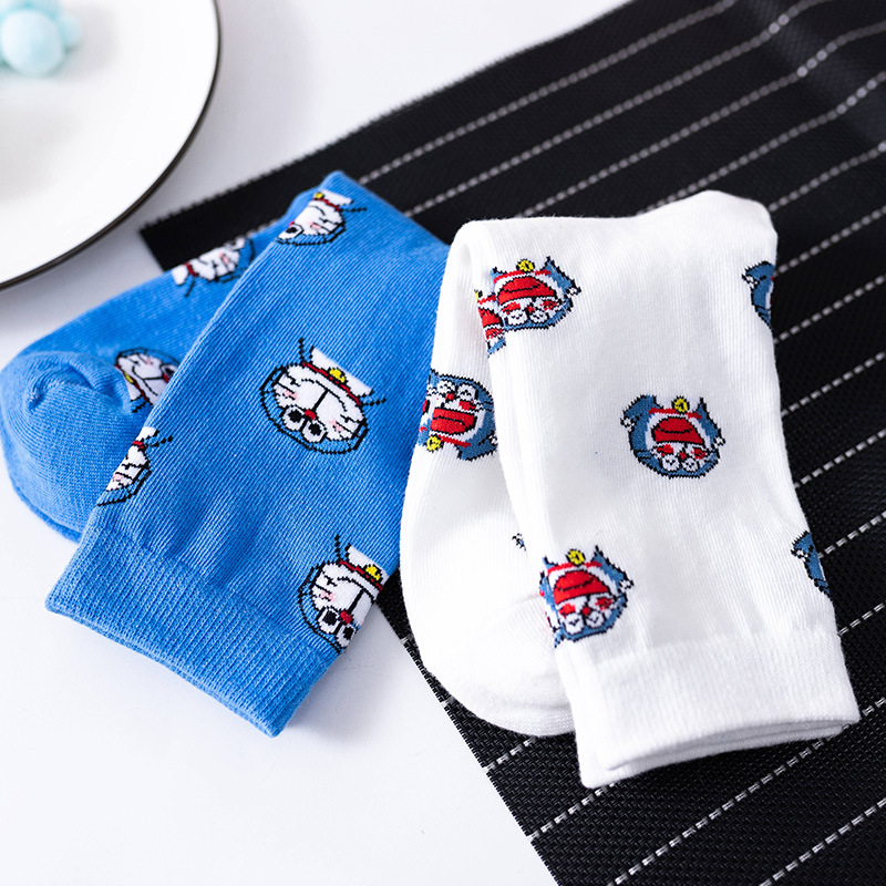 Hoạt Hình Vớ Bông Cổ Cao In Hình Mèo Dễ Thương Thời Trang Cho Nữ