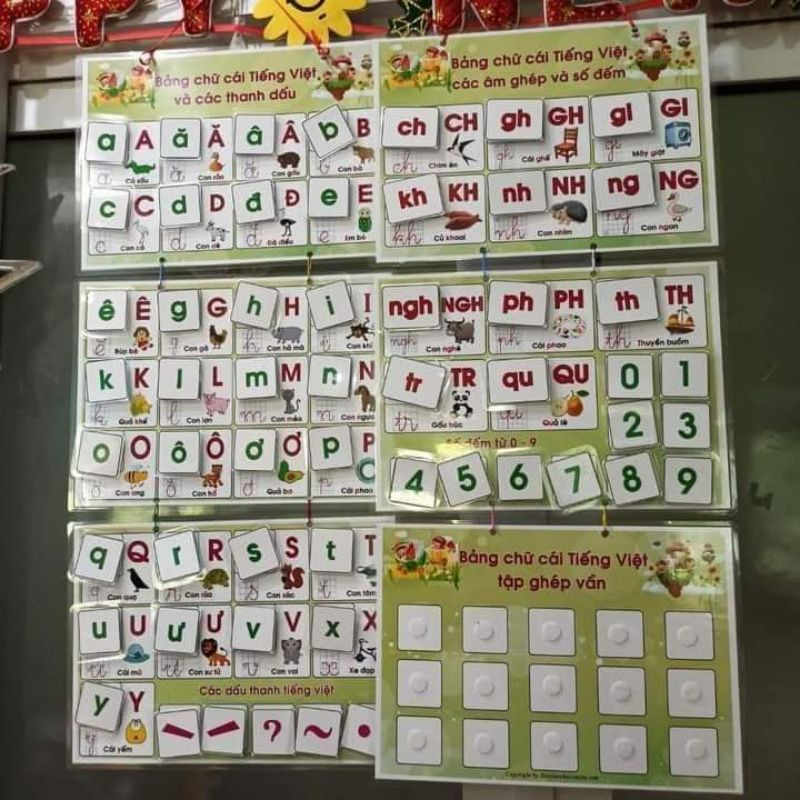 bảng học tiếng việt toán
