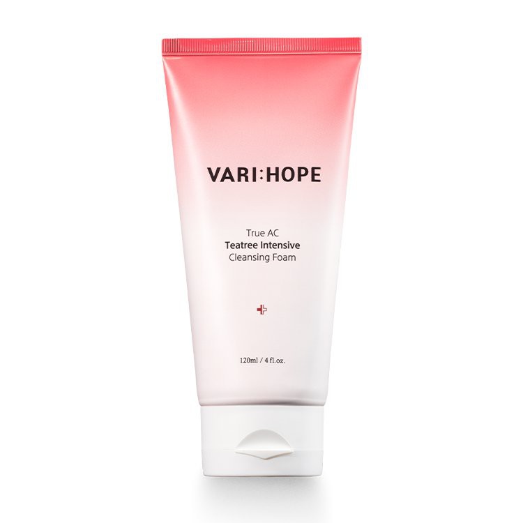 Sữa rửa mặt cho da mụn Varihope True AC Teatree Intensive Cleansing Foam