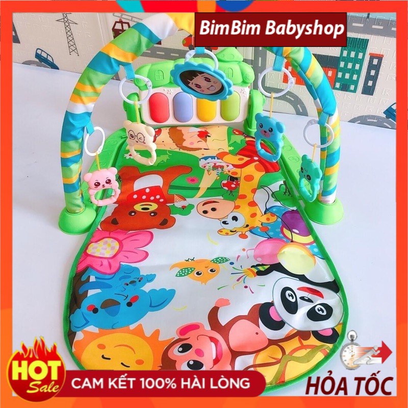 Thảm nhạc hình thú cho bé sơ sinh vui chơi giúp phát triển - DC12
