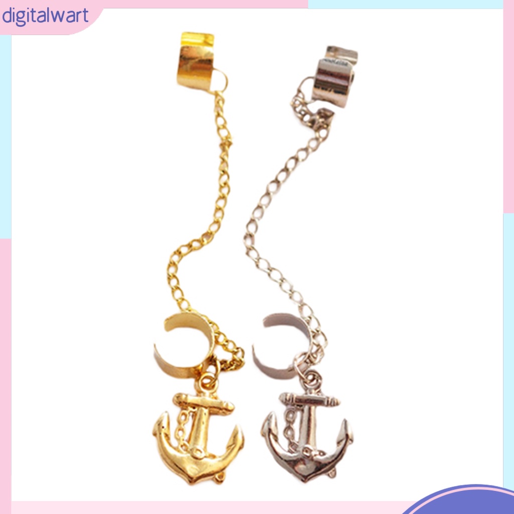 Khuyên Kẹp Vành Tai Nữ Trang Dáng Dài Tạo Hình Độc Đáo