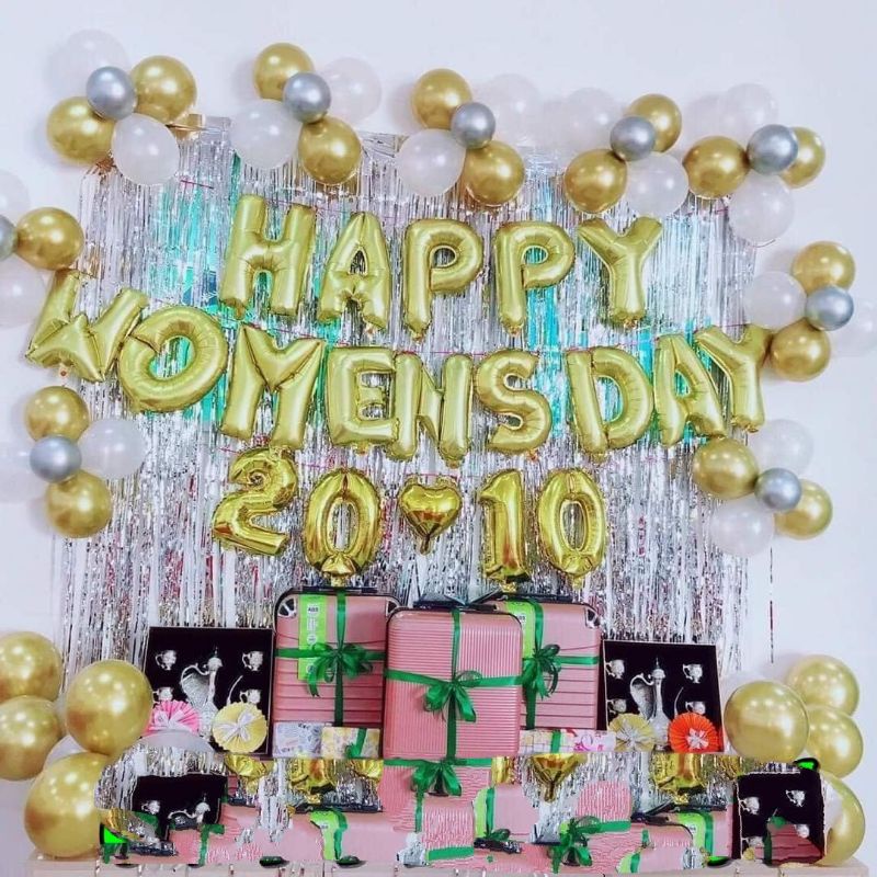 [ Tặng bơm tay và keo dán ] Sét bóng trang trí ngày 20.10 / 8.3