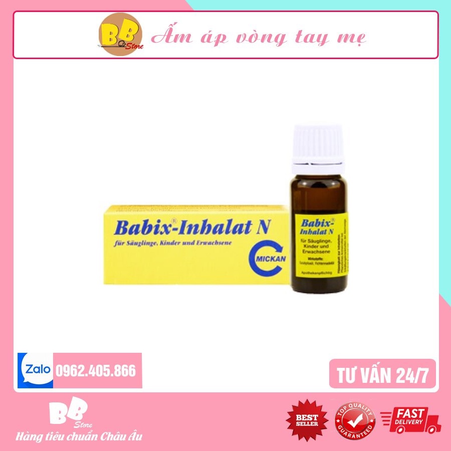 Tinh Dầu Chống Cảm Babix Đức An Toàn Cho Bé Chuẩn Đức -10ml