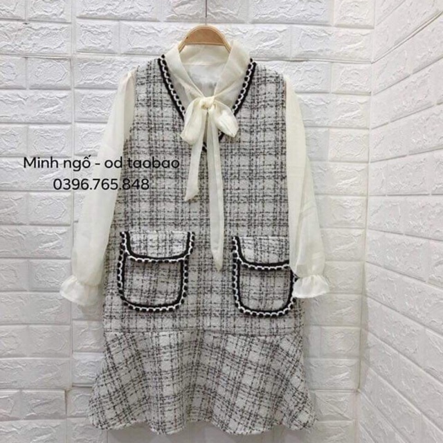 Váy dạ lụa quảng châu