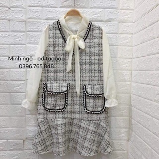 Váy dạ lụa quảng châu