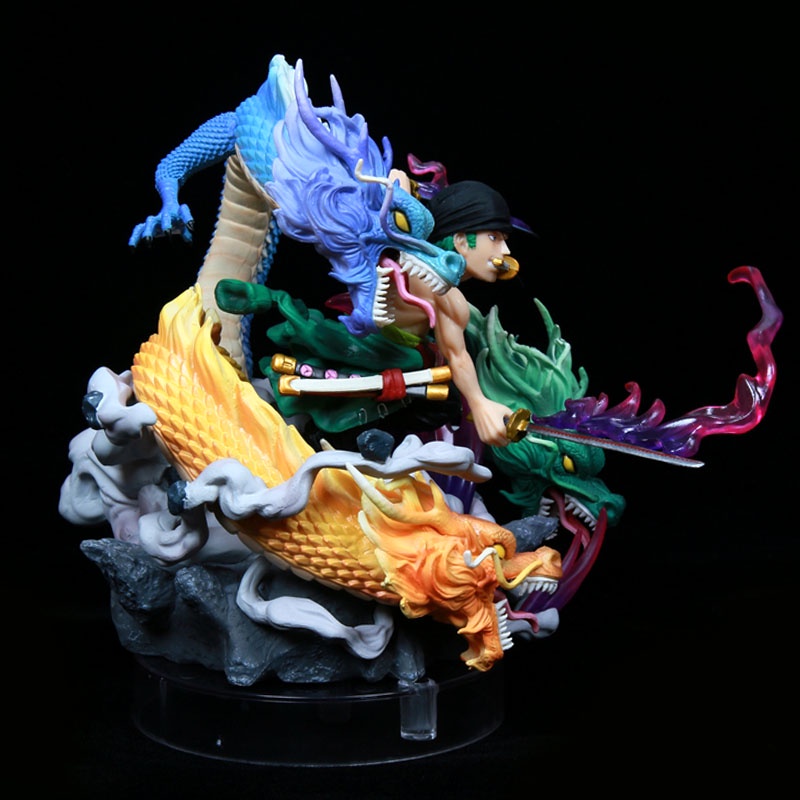 Mô hình One Piece Zoro Tam Long ver Q 18cm