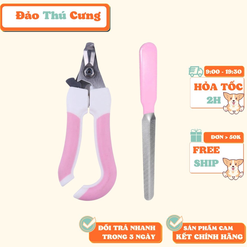 Bộ Kìm bấm + giũa móng chó mèo - dũa móng chó mèo Bấm móng chó mèo / Cắt móng chân ki