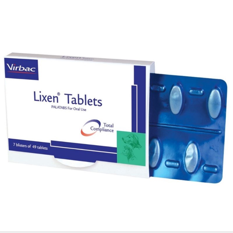 Lixen Tablet - hỗ trợ các vấn đề viêm da có mủ chó mèo 1 hộp ( 7 viên)
