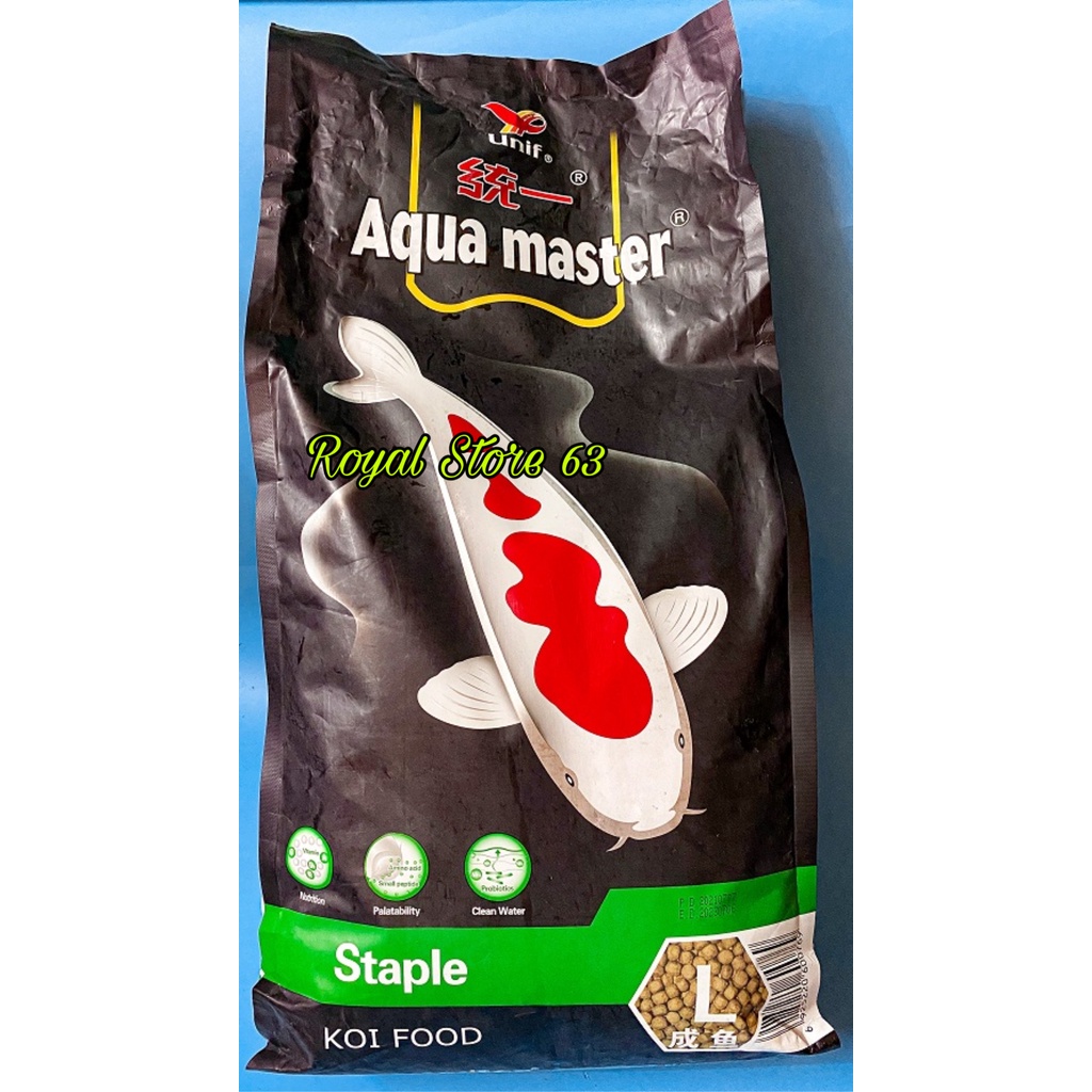 Aquamaster Staple (Xanh Lá) thức ăn cho cá Koi (Chia từ túi 5kg)