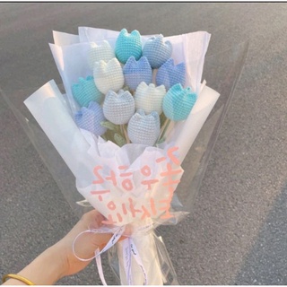 hoa tulip bằng len (handmade)