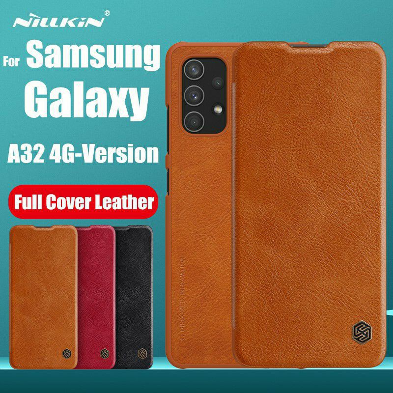 Bao da Nillkin QIN cho Samsung A32 4G có ngăn để thẻ chính hãng