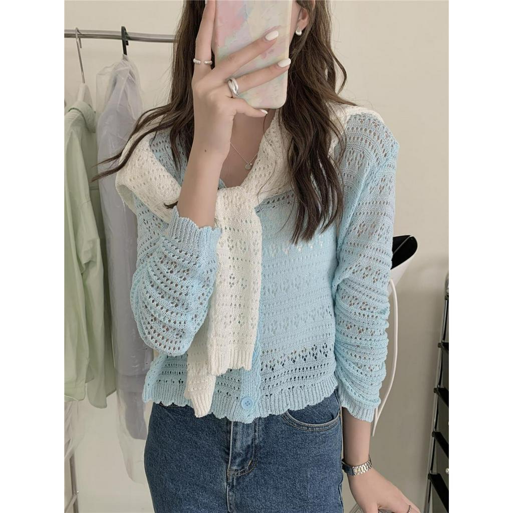 Áo cardigan khoác ngoài chống nắng phong cách Hàn Quốc KL22