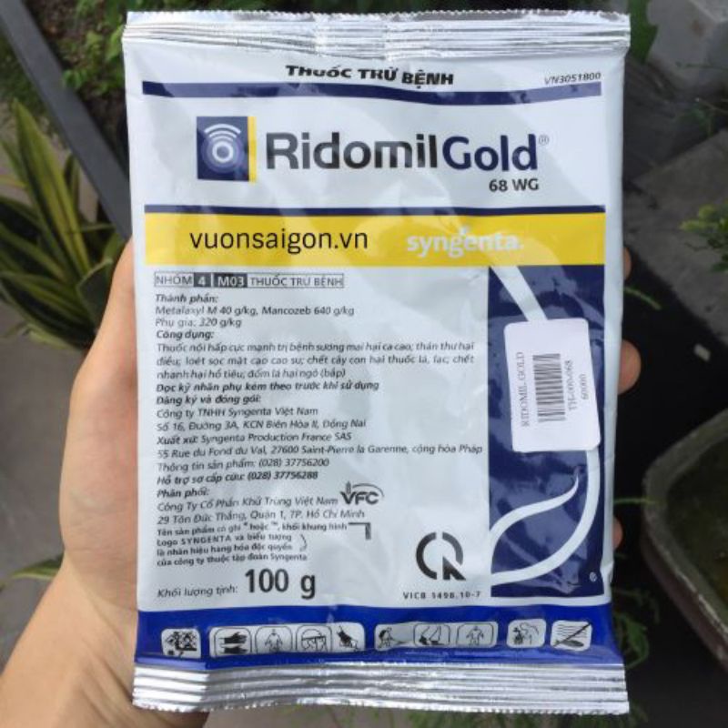 Ridomin Gold 68WP( Đặc trị thối nhũn Nấm bệnh cây trồng )