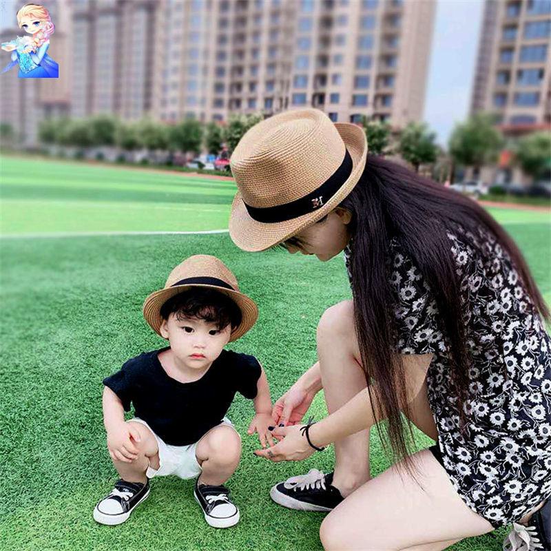 Nón Cói Che Nắng Đi Biển Mùa Hè In Họa Tiết Hoạt Hình Cho Mẹ Và Bé