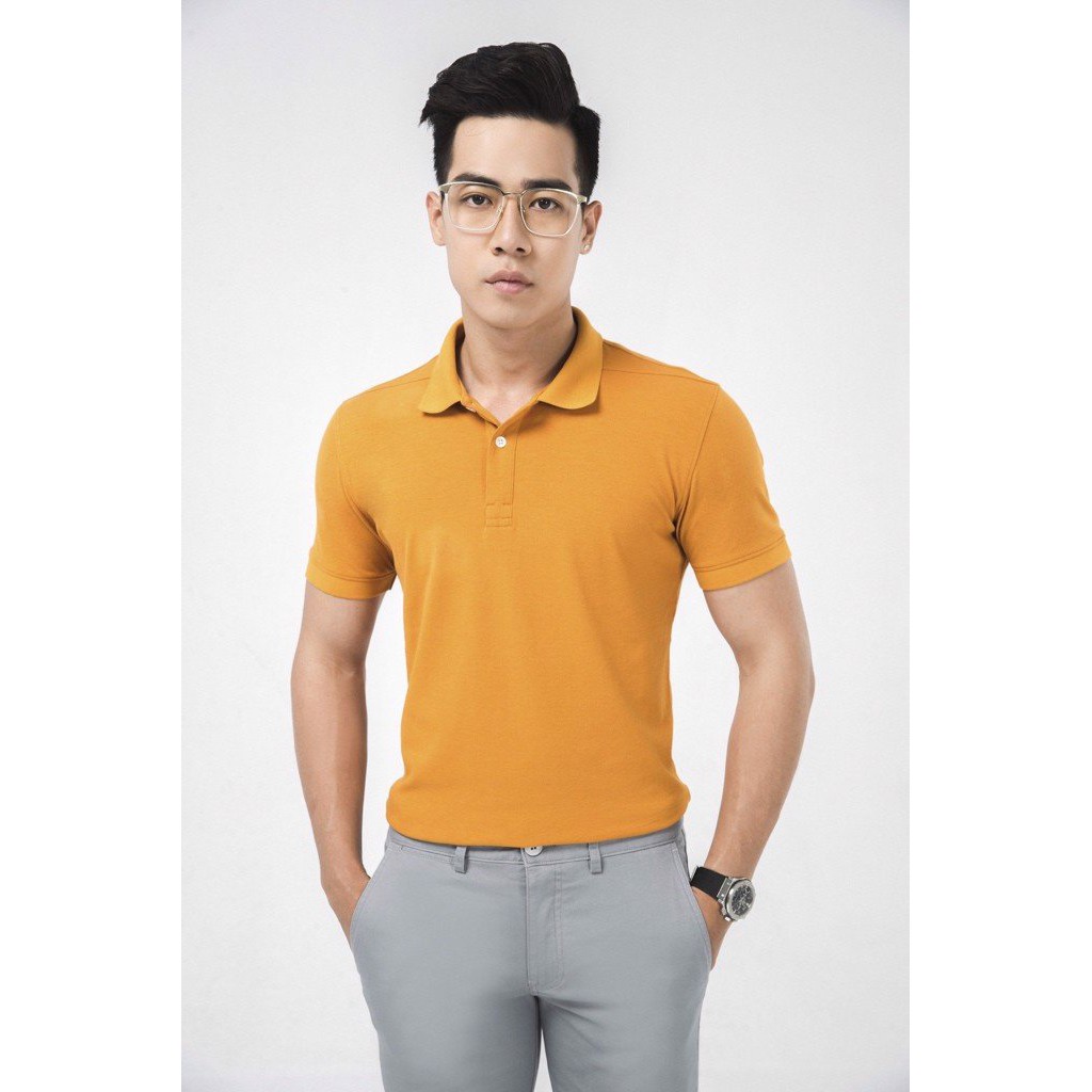 Áo phông nam cổ bẻ ngắn tay cao cấp : Chất thun cá sấu cotton 100% co giãn 4 chiều cực mềm mịn mát(ACB)