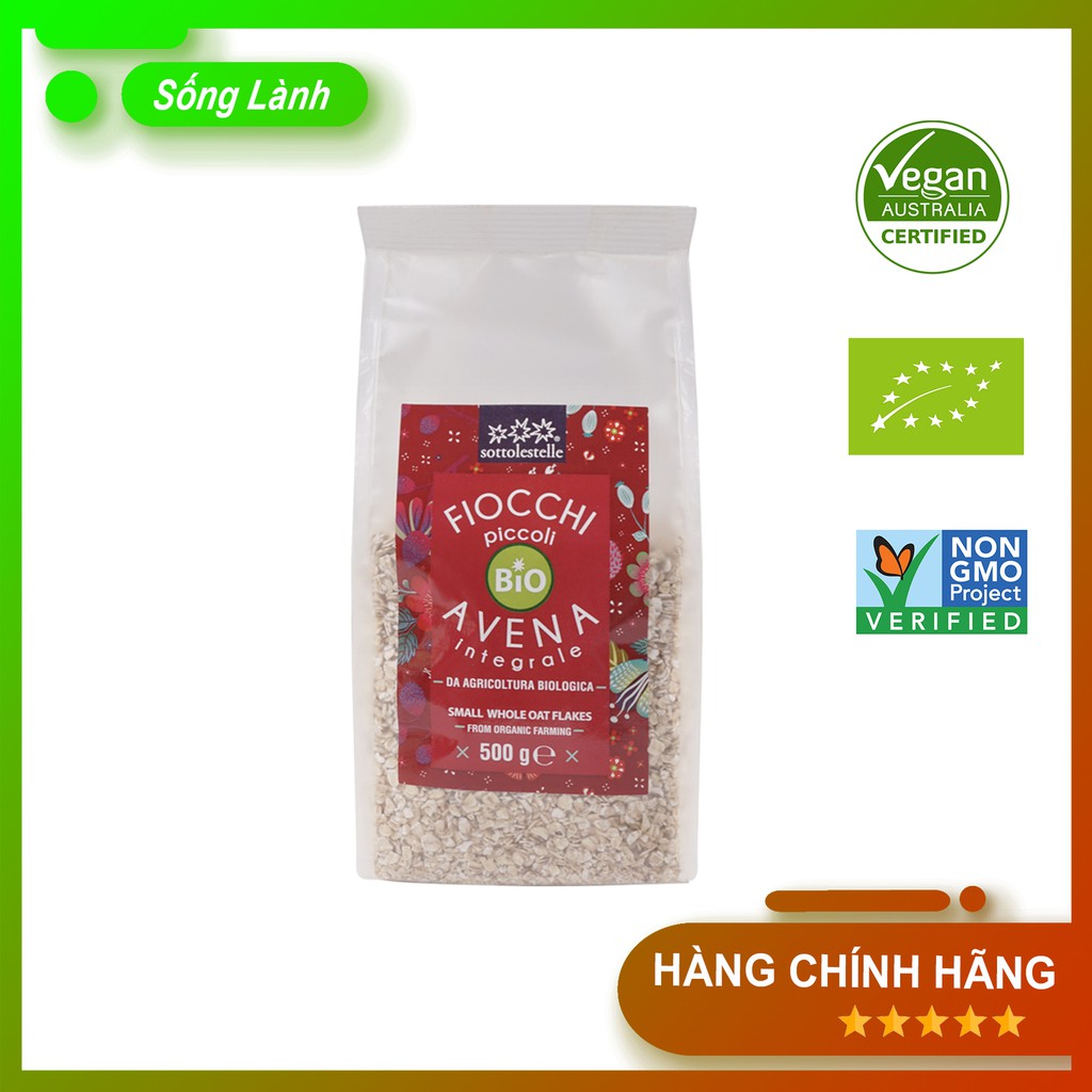 Yến mạch Ý ăn kiêng giảm cân hữu cơ cán mỏng, nguyên chất cán vụn ăn liền MẪU MỚI NHẤT Sống Lành