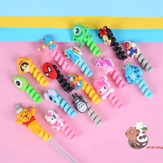 Phụ Kiện Bảo Vệ Dây Cáp Sạc 8 Pin Hình Hoạt Hình Dễ Thương