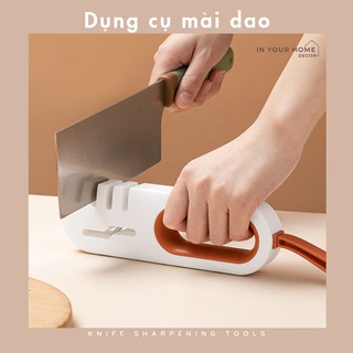 Đồ mài dao kéo 4 trong 1, dụng cụ mài dao cầm tay đa chức năng sử dụng trong nhà bếp gia đình