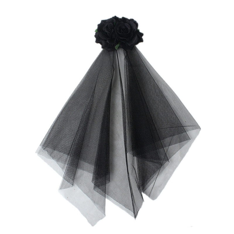 Trâm Cài Tóc Bằng Sợi Lưới Ngắn Hóa Trang Cô Dâu