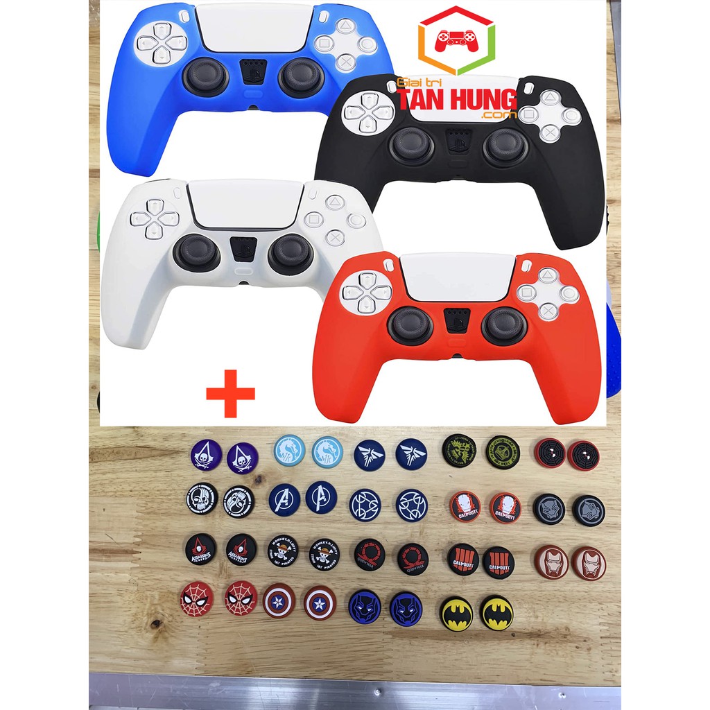 Vỏ Silicon Ps5 vỏ Cao Su  Bảo Vệ Tay Cầm Chơi Game Ps5 Dual Sense Hàng DoBe