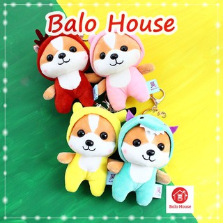 Móc khóa Shiba bông mềm cute phô mai que PK112 - BALO HOUSE