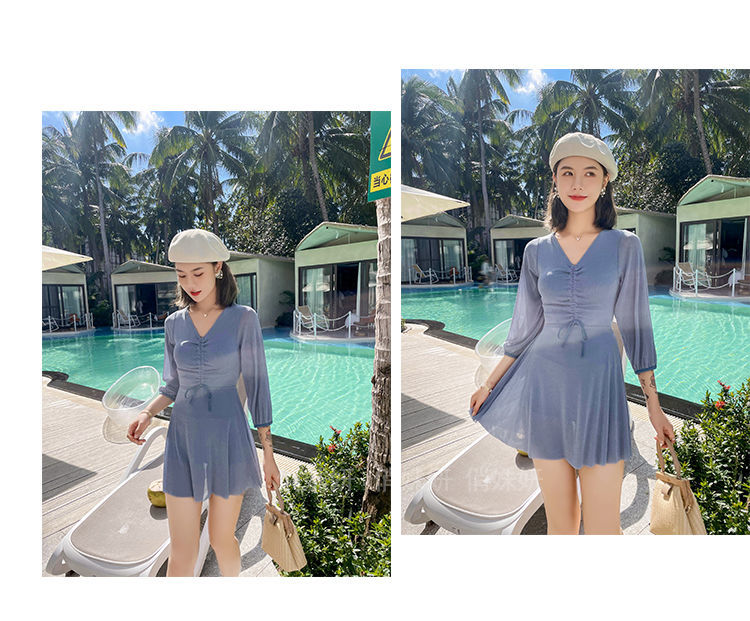 Đồ Bơi Một Mảnh Dài Tay Chống Nắng Thời Trang Cho Nữ 2021 | BigBuy360 - bigbuy360.vn