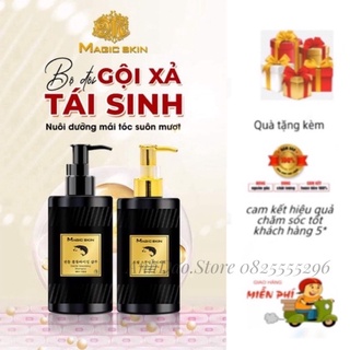GỘI XẢ TÁI SINH TRỨNG CÁ TẦM MAGICSKIN dưỡng tóc siêu mềm mượt