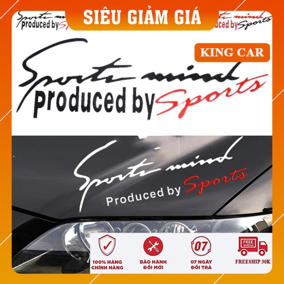 Decal tem sport mind trang trí ô tô tem dán nắp capo ô tô - Shop KingCar