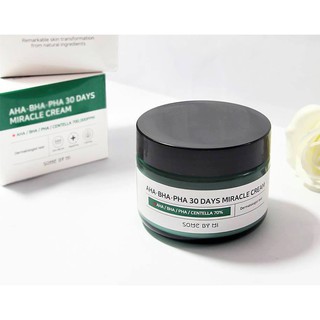 kem dưỡng dành cho da mụn AHA BHA PHA 30 days miracle cream Some By Mi