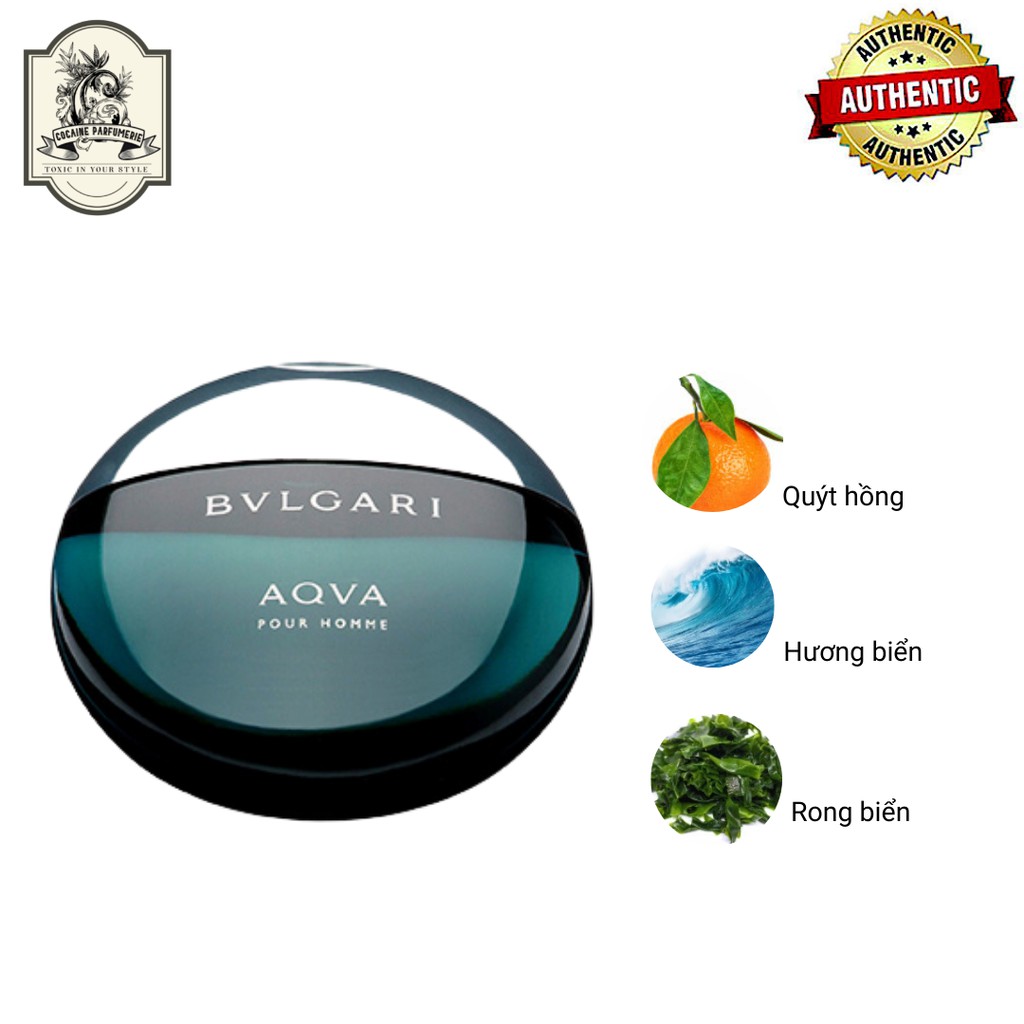 [Nhập Khẩu Chính Ngạch] Nước Hoa Nam Chính Hãng BVLGARI Aqva Pour Homme 30ml, 50ml, 100ml, 150ml