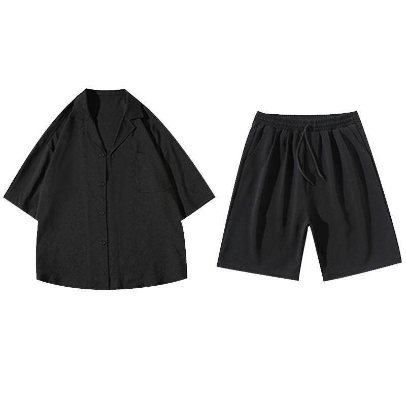 Áo blazer ngắn tay nam, Áo Khoác Vest Tay Ngắn quần short Phong Cách Hàn Quốc Thời Trang Mùa Hè Cho Nam