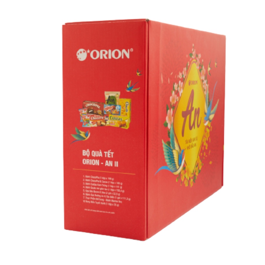 Bộ Quà Tết Orion An II năm 2022 Hộp 928,7g - Có kèm túi giấy | BigBuy360 - bigbuy360.vn