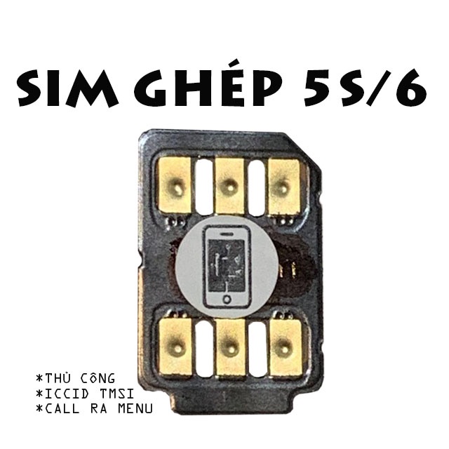 Sim Ghép HSiM cho A-I-PHÔN 5 5S 6 6plus lock nhật mỹ canada...