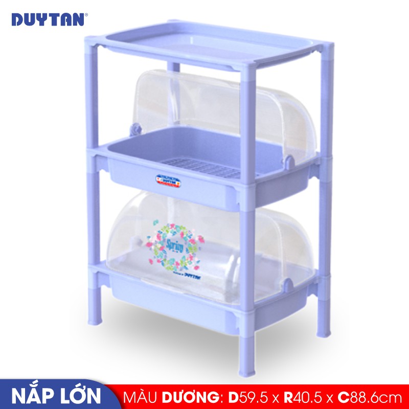 Kệ nắp nhựa Duy Tân size lớn loại 2 ngăn - No.04113