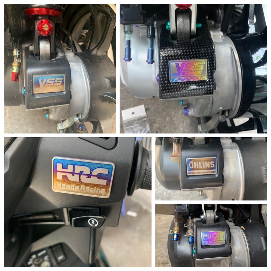 Tem Titan Cốc Chân Phuộc Cho Các Dòng Xe Honda Như Vario , Click , Air Blade