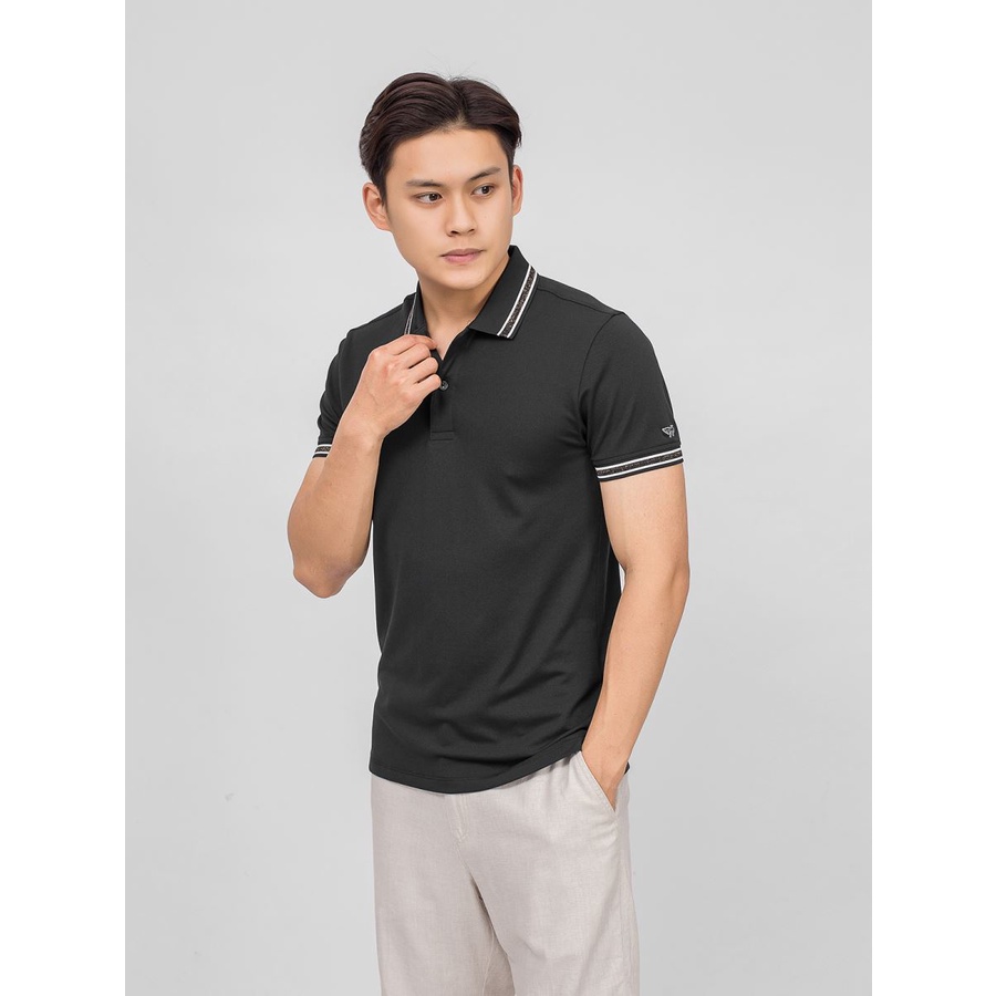 Áo polo nam cao cấp ARISTINO họa tiết sọc ngang mạnh mẽ và nam tính -  APS080S9
