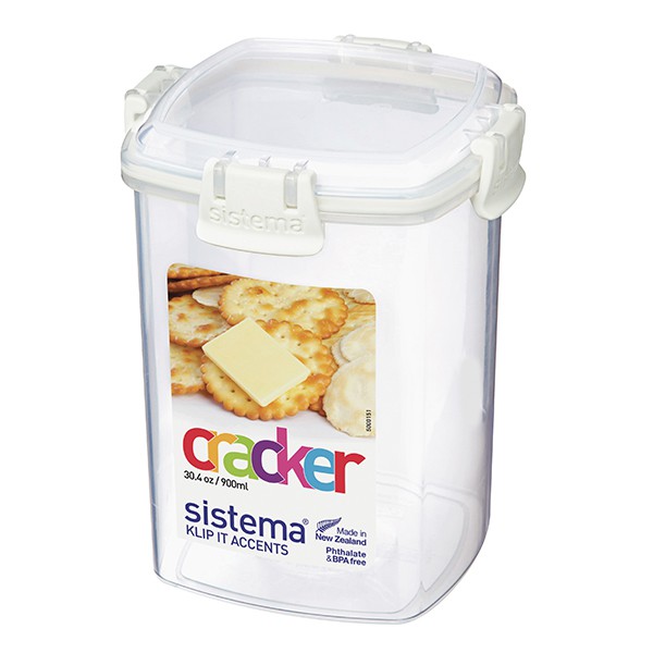 Hộp đựng thực phẩm cao cấp Sistema 900ml, an toàn sức khỏe,không chứa BPA, lò vi sóng, sản xuất tại New Zealand - 61332