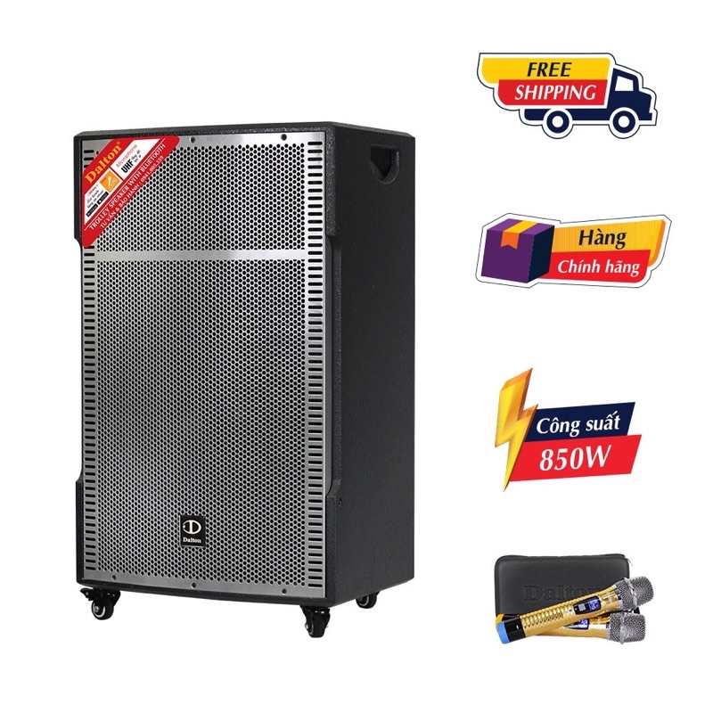 Loa kéo  Dalton TS-18G800X loa bass5 tấc, 850W tặng kèm 2 micro không dây.
