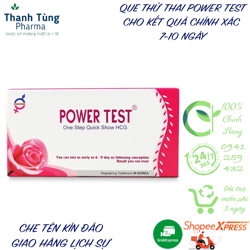 QUE THỬ THAI POWER TEST CHO KẾT QUẢ NHANH VÀ CHÍNH XÁC 4-6 NGÀY