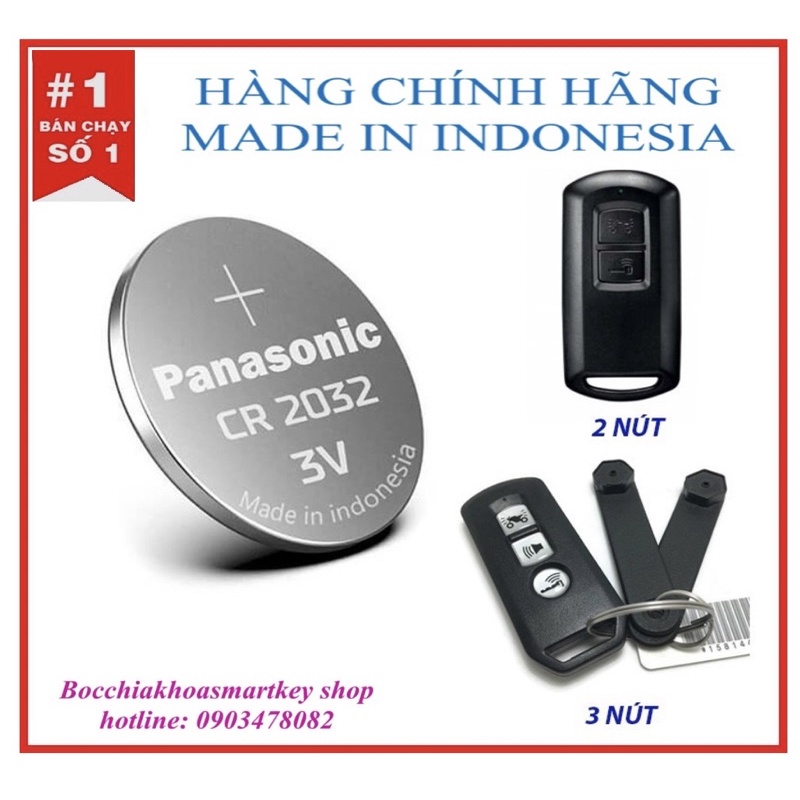 PIN CHÌA KHÓA ĐIỀU KHIỂN SMARTKEY HONDA SH, VISION, LEAD, AB, PCX, VARIO