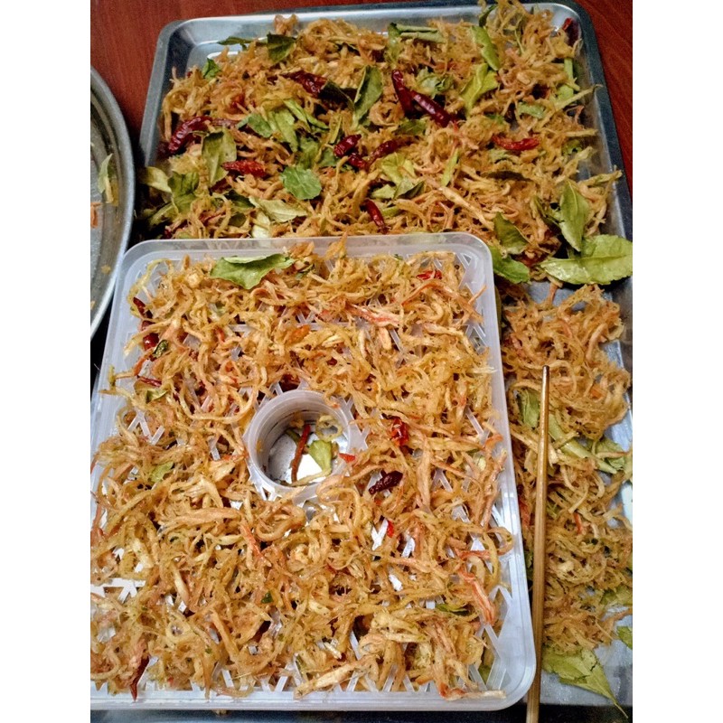 Khô Mực Xé Sợi Tẩm 2 Vị Món Ngon Chuẩn Vị Ngày Tết