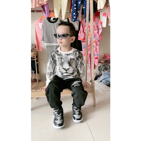 Bộ hổ dài  tay da cá tàu bé trai Size đại