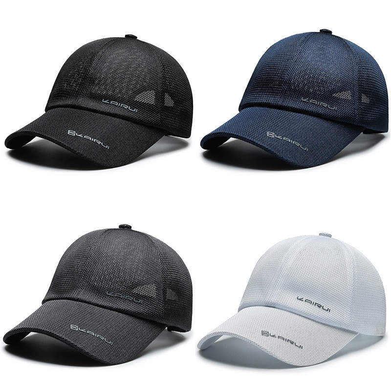 Mũ Lưỡi Trai Cotton Thêu Họa Tiết Khô Nhanh Thời Trang Mùa Hè Unisex